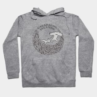 Galapagos Islands Shark and fish Hoodie